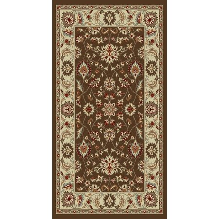 CONCORD GLOBAL 5 ft. 3 in. x 7 ft. 3 in. Chester Oushak - Brown 97085